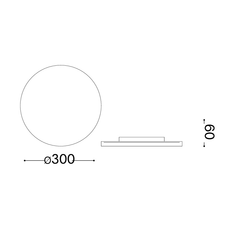 Ideal Lux - LED-Außenwandleuchte PUNTO LED/16W/230V CRI 90 Ø 30 cm IP54 braun