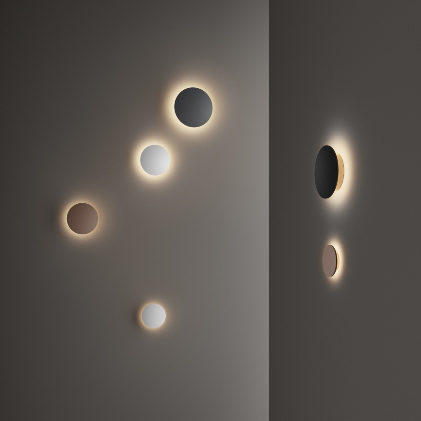 Ideal Lux - LED-Außenwandleuchte PUNTO LED/9W/230V CRI 90 Ø 18 cm IP54 braun