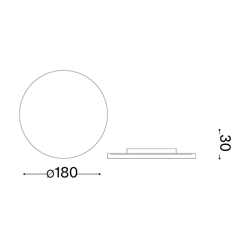Ideal Lux - LED-Außenwandleuchte PUNTO LED/9W/230V CRI 90 Ø 18 cm IP54 braun