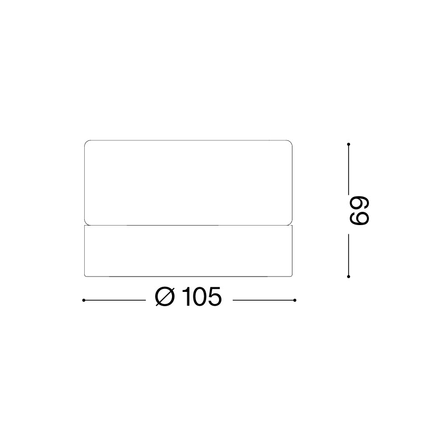 Ideal Lux - LED-Badezimmer-Deckenleuchte LOLLY 1xGX53/9W/230V Ø 10,5 cm IP44 gold/rauchbeige