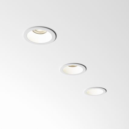 Ideal Lux - LED-Badezimmer-Einbaustrahler GAME TRIM LED/11W/230V 3000K CRI 90 Ø 8,5 cm IP65 weiß