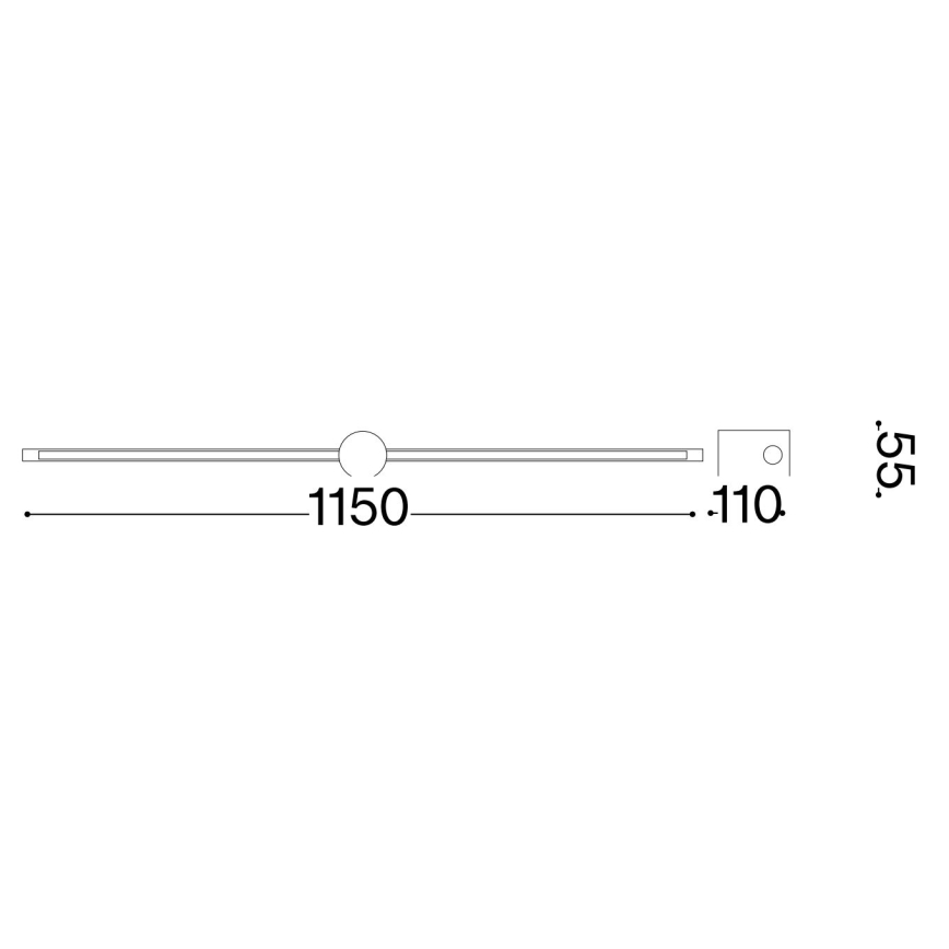 Ideal Lux - LED-Bilderleuchte FILO LED/16W/230V 115 cm CRI 90 weiß