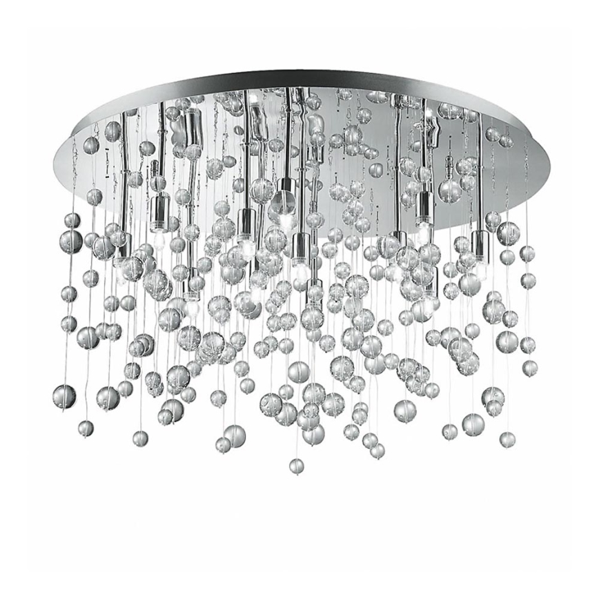 Ideal Lux - LED-Deckenleuchte 12xG9/3W/230V d 63 cm glänzendes Chrom