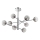 Ideal Lux - LED-Deckenleuchte an Stange EQUINOXE 8xG4/2W/230V d 128 cm glänzendes Chrom/rauchig