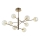 Ideal Lux - LED-Deckenleuchte an Stange EQUINOXE 8xG4/2W/230V d 128 cm Messing/rauchig