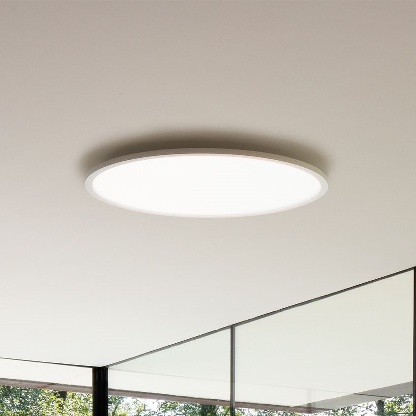 Ideal Lux - LED-Deckenleuchte FLY LED/68W/230V 3000K d 90 cm CRI 90 IP40 weiß
