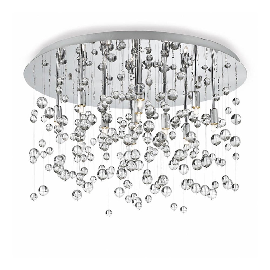 Ideal Lux - LED-Deckenleuchte NEVE 8xG9/3W/230V d 40,5 cm glänzendes Chrom