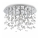 Ideal Lux - LED-Deckenleuchte NEVE 8xG9/3W/230V d 40,5 cm glänzendes Chrom