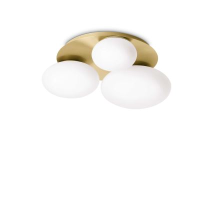 Ideal Lux - LED-Deckenleuchte NINFEA 3xGX53/9W/230V golden