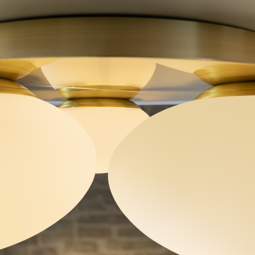 Ideal Lux - LED-Deckenleuchte NINFEA 3xGX53/9W/230V golden