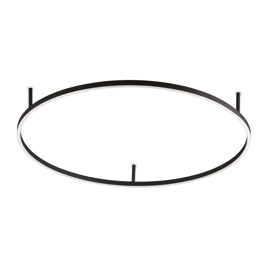 Ideal Lux - LED-Deckenleuchte ORACLE S LED/53W/230V 2700K d 90 cm schwarz