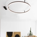 Ideal Lux - LED-Deckenleuchte ORACLE SLIM LED/29W/230V 2700K d 50 cm schwarz