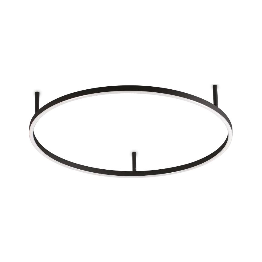 Ideal Lux - LED-Deckenleuchte ORACLE SLIM LED/37W/230V 2700K CRI 90 Ø 70 cm schwarz