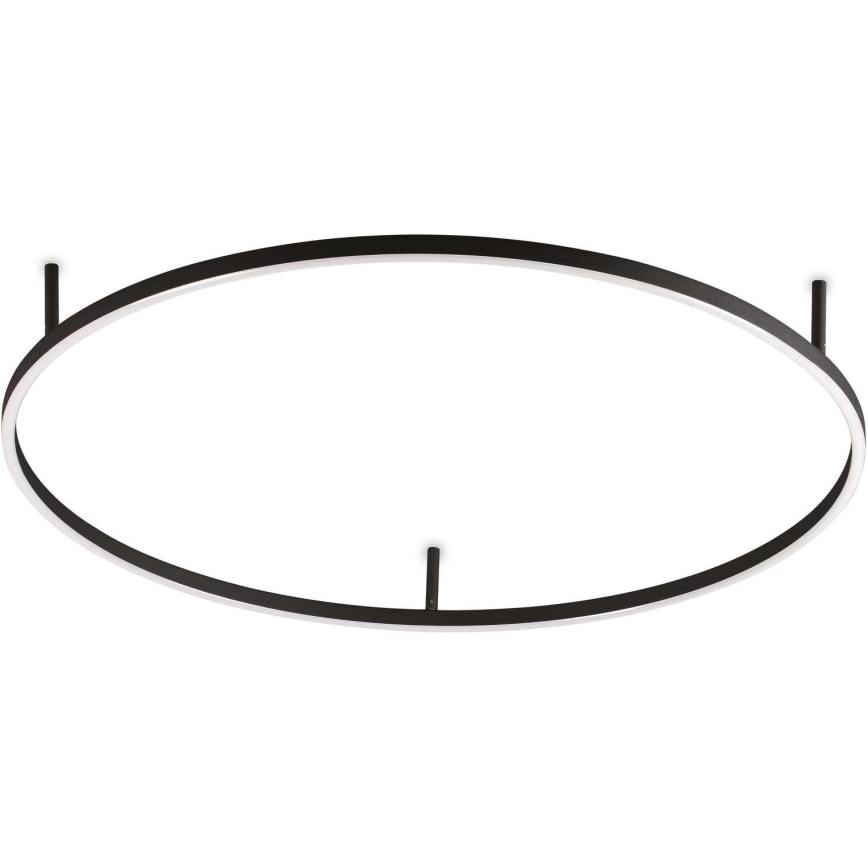 Ideal Lux - LED-Deckenleuchte ORACLE SLIM LED/55W/230V 3000K d 90 cm schwarz