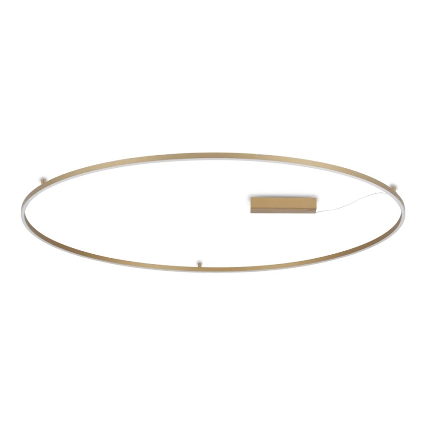 Ideal Lux - LED-Deckenleuchte ORACLE SLIM LED/81W/230V 3000K CRI 90 Ø 150 cm goldfarben