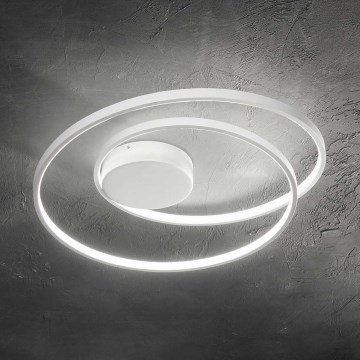 Ideal Lux - LED-Deckenleuchte OZ LED/47W/230V d 60 cm CRI 90 weiß