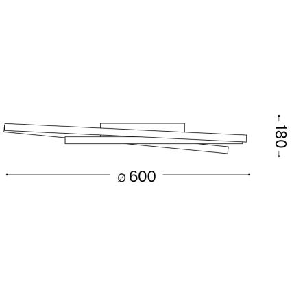 Ideal Lux - LED-Deckenleuchte OZ LED/47W/230V d 60 cm CRI 90 weiß
