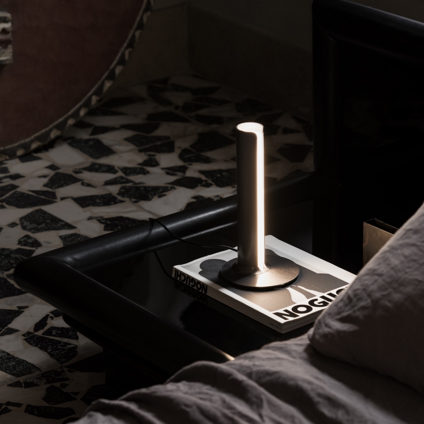 Ideal Lux - LED-dimmbare Tischleuchte DORICA LED/8W/230V CRI 90 mattchrom