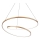 Ideal Lux - LED, dimmbarer Kronleuchter an Kabel OZ LED/55W/230V, Durchmesser 80 cm, CRI 90, goldfarben