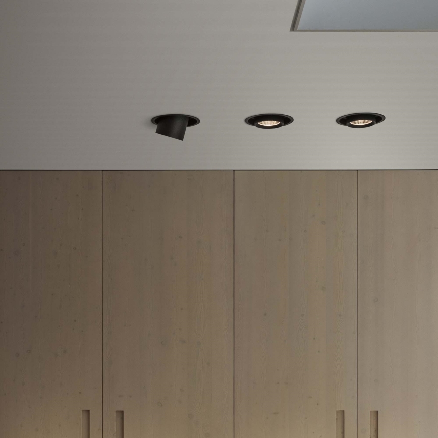 Ideal Lux - LED-Einbaustrahler NOVA LED/12W/230V 4000K CRI 90 Ø 10 cm schwarz