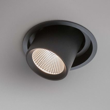 Ideal Lux - LED-Einbaustrahler NOVA LED/12W/230V CRI 90 Ø 11 cm schwarz