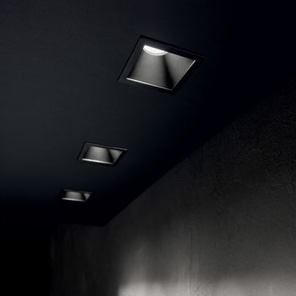 Ideal Lux - LED-Einbauleuchte GAME TRIM LED/11W/230V 3000K Ra 90 8,4x8,4 cm IP40 schwarz