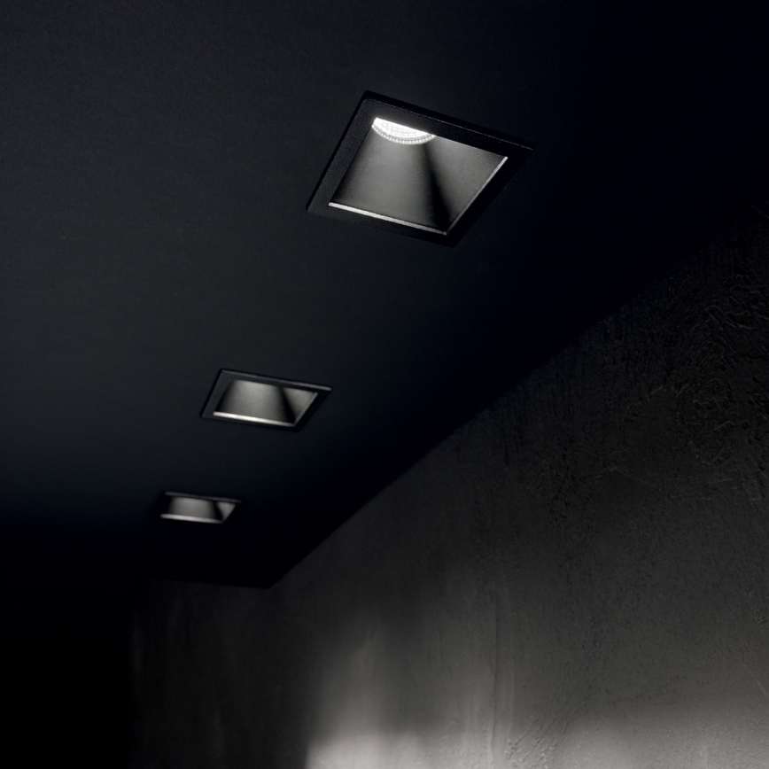 Ideal Lux - LED-Einbauleuchte GAME TRIM LED/11W/230V 3000K Ra 90 8,4x8,4 cm IP40 schwarz