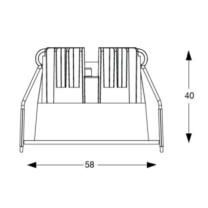 Ideal Lux - LED-Einbauleuchte GAME TRIM LED/5,5W/230V 3000K CRI 90 Ø 5,8 cm weiß