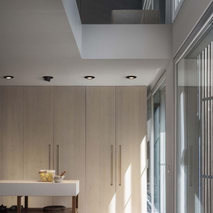 Ideal Lux - LED Einbau-Spot NOVA LED/12W/230V CRI 90 Ø 10 cm schwarz