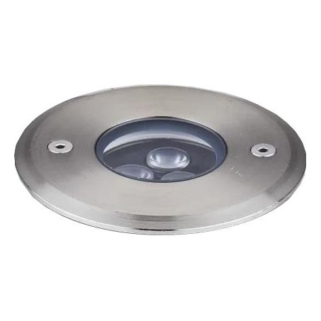 Ideal Lux - LED-Einfahrtsleuchte FLOOR LED/3W/230V d 9 cm CRI 90 IP67 glänzendes Chrom