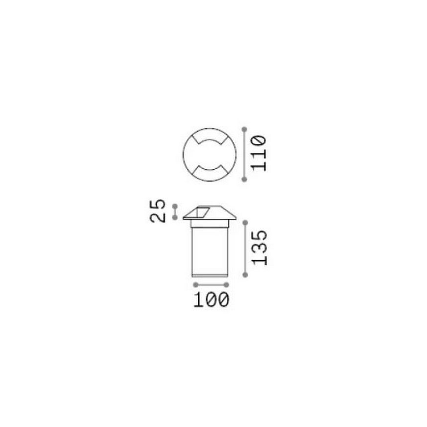 Ideal Lux - LED-Einfahrtsleuchte ROCKET LED/3W/230V CRI 90 IP65 matt Chrom