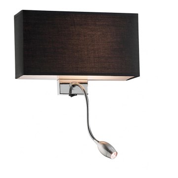 Ideal Lux - LED Flexibler Wandleuchte HOTEL 1xE27/60W + LED/1,5W/230V