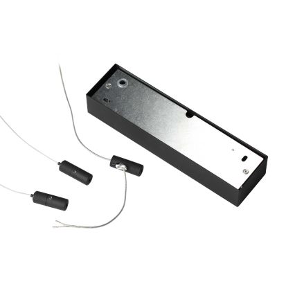 Ideal Lux - LED-dimmbare Pendelleuchte mit Kabelaufhängung ORACLE SLIM LED/42W/230V 3000K CRI 90 Ø 90 cm schwarz