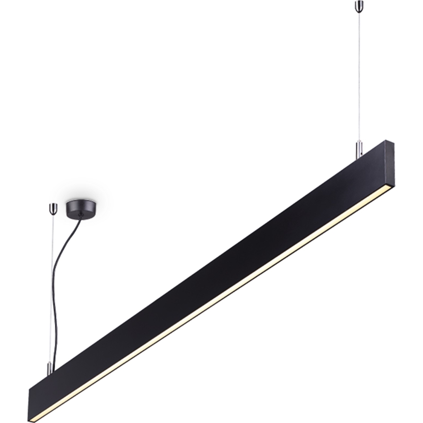 Ideal Lux - LED-Hängeleuchte an Kabel LINUS LED/32W/230V 3000K CRI 90 120 cm schwarz