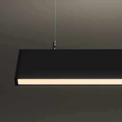 Ideal Lux - LED-Hängeleuchte an Kabel LINUS LED/32W/230V 3000K CRI 90 120 cm schwarz