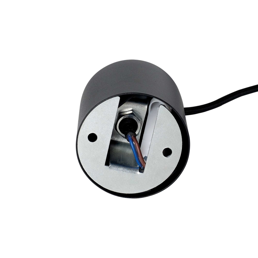 Ideal Lux - LED-Hängeleuchte an Kabel LOOK 1xGU10/7W/230V CRI 90 Ø 6 cm schwarz