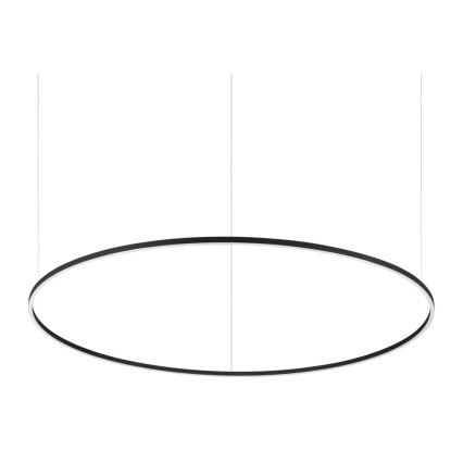 Ideal Lux - LED-dimmbare Seil-Pendelleuchte ORACLE SLIM LED/77W/230V 3000K CRI 90 Ø 150 cm schwarz