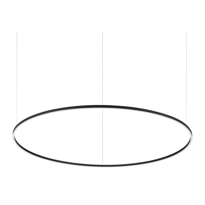 Ideal Lux - LED-dimmbare Seil-Pendelleuchte ORACLE SLIM LED/77W/230V 3000K CRI 90 Ø 150 cm schwarz