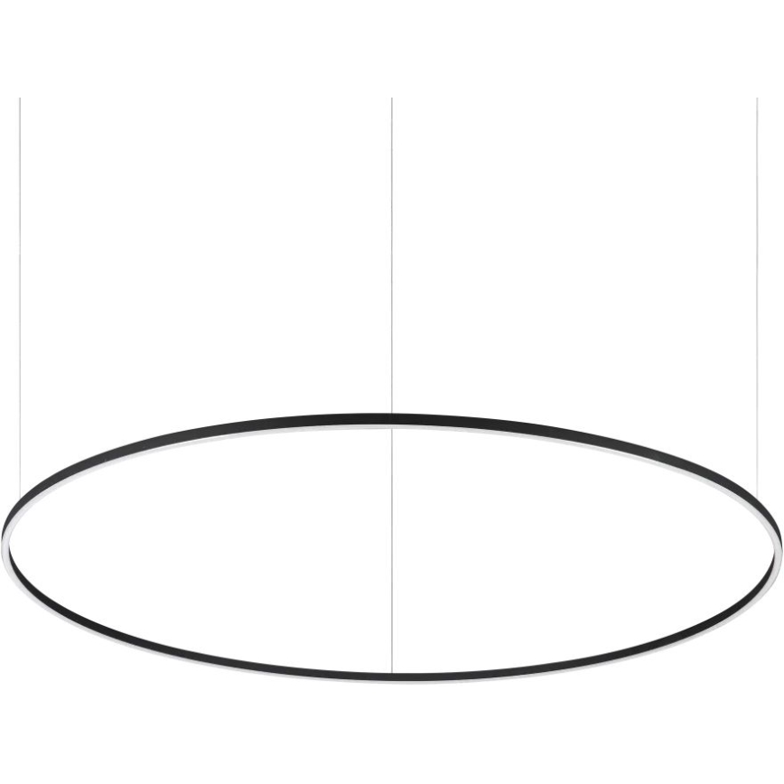 Ideal Lux - LED-Pendelleuchte an Kabel ORACLE SLIM LED/83W/230V 2700K CRI 90 Ø 150 cm schwarz