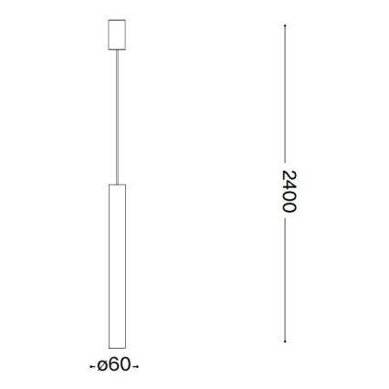 Ideal Lux - LED-Hängeleuchte an Schnur 1xGU10/7W/230V CRI90 kupfern