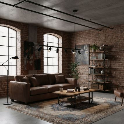 Ideal Lux - LED-Hängeleuchte an Schnur DYNAMITE 6xGU10/7W/230V CRI 90 schwarz