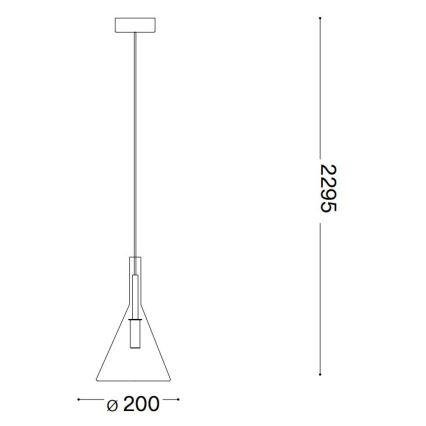 Ideal Lux - LED-Hängeleuchte an Schnur EMPIRE 1xG9/3W/230V