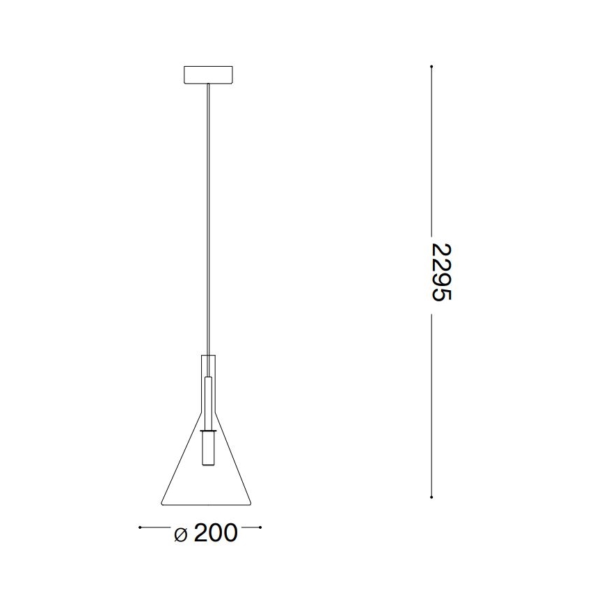 Ideal Lux - LED-Hängeleuchte an Schnur EMPIRE 1xG9/3W/230V