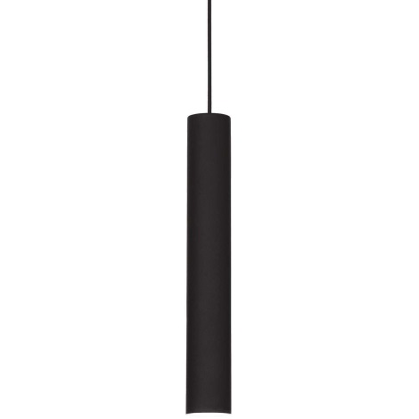 Ideal Lux - LED-Hängeleuchte an Schnur für Schienensystem LOOK 1xGU10/7W/230V CRI90 schwarz