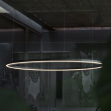 Ideal Lux - LED-Hängeleuchte an Schnur ORACLE LED/55W/230V d 90 cm schwarz