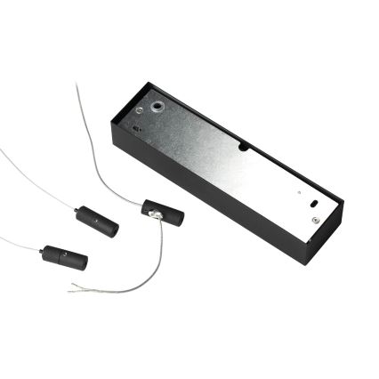 Ideal Lux - LED-Pendelleuchte mit Kabelaufhängung ORACLE SLIM LED/44W/230V 3000K CRI 90 70x70 cm schwarz