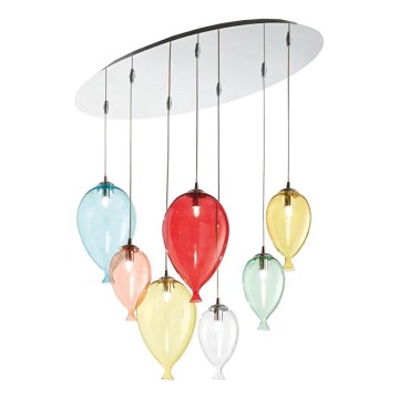Ideal Lux - LED-Hängeleuchte CLOWN 7xG9/3W/230V 80 cm bunt