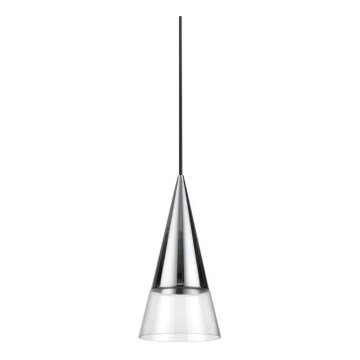 Ideal Lux - LED-Hängeleuchte CONO 1xGU10/7W/230V d 15 cm CRI 90 glänzendes Chrom