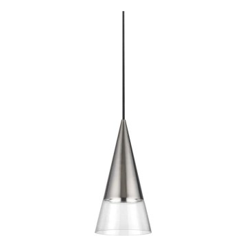 Ideal Lux - LED-Hängeleuchte CONO 1xGU10/7W/230V d 15 cm CRI 90 matt Chrom
