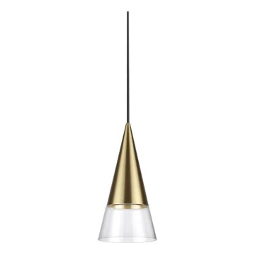 Ideal Lux - LED-Hängeleuchte CONO 1xGU10/7W/230V d 15 cm CRI 90 Messing